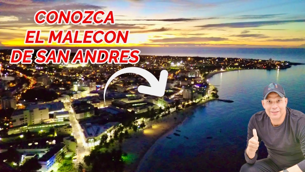 Conozca La Playa Nocturna y el Malecon  de San Andres Islas😟Rumba,Bar,Comida y Hasta Más, en 2 kms✅