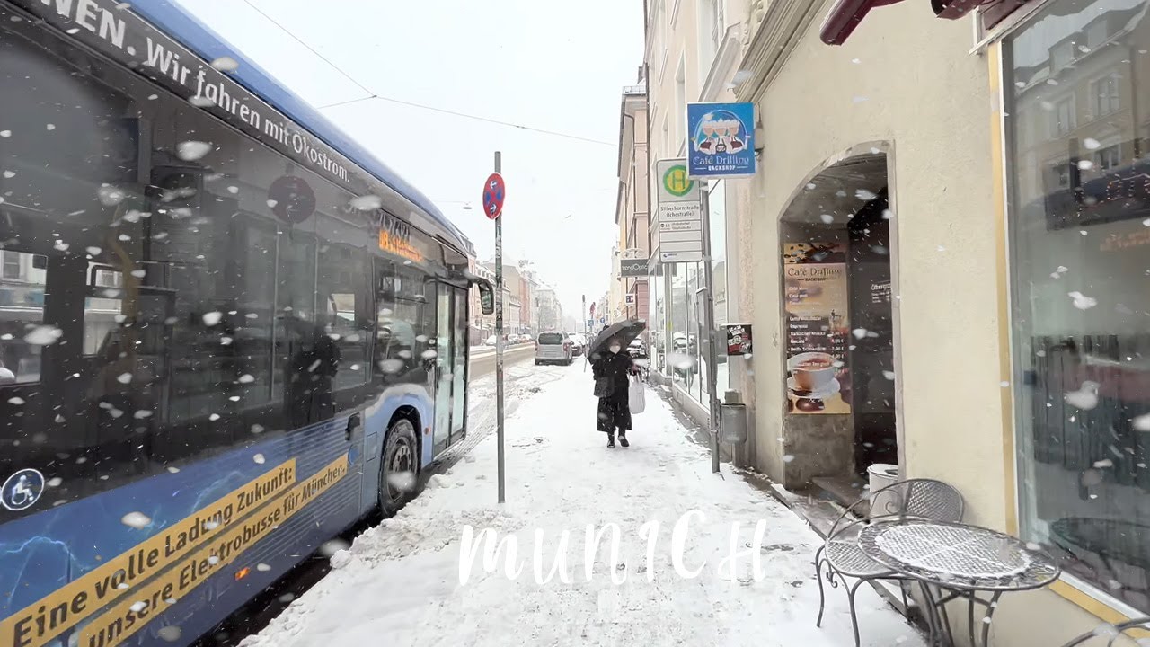 Munich Giesing Winter Walking tour Germany 2023 - Tegernseer Landstra&szlig;e