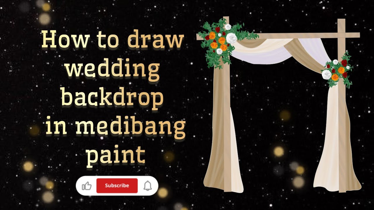 "How to DRAW Wedding Backdrop | Medibang Tutorial for Beginners | Step-by-Step Guide!"
