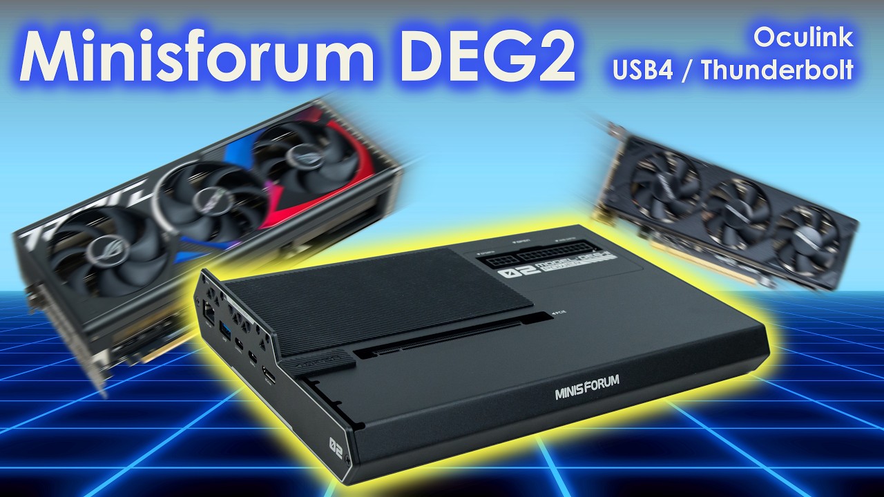 PCIe 5.0 vs Oculink vs Thunderbolt 5 - czyli Minisforum DEG2. Wybierz sw&oacute;j interfejs !