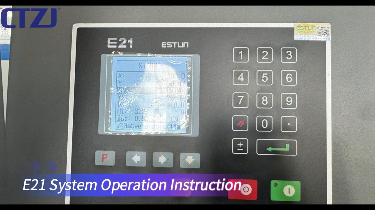 Operating instruction for the bending machine E21 system#pressbrake #bendingmachine