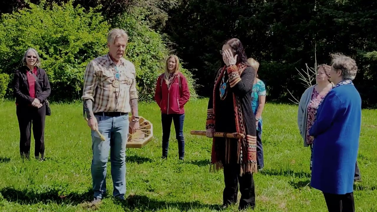 Land Blessing Ceremony by Rev. Victoria Etchemendy & Jan Michael Looking Wolf. 4-21-24