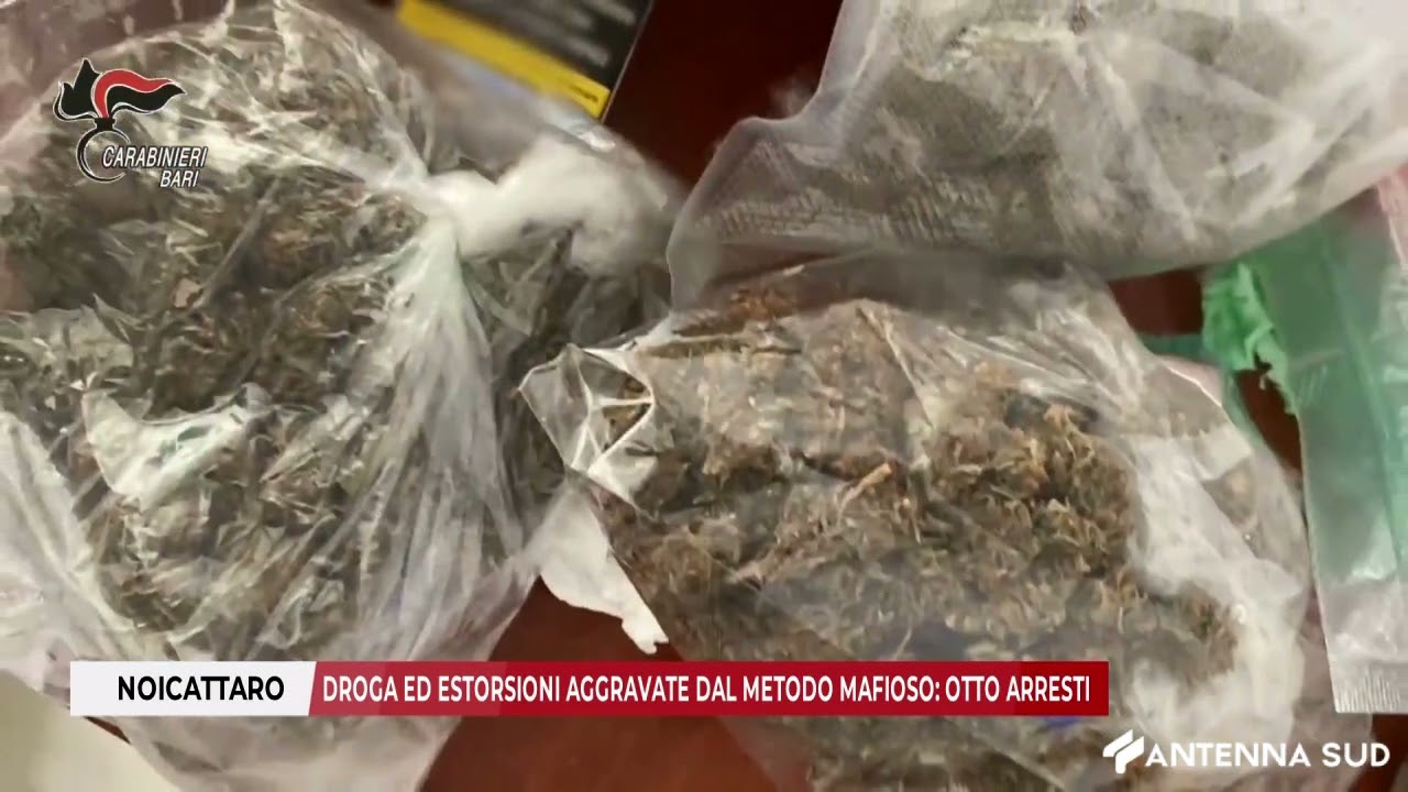 13 OTTOBRE 2025 - NOICATTARO, DROGA ED ESTORSIONI AGGRAVATE DAL METODO MAFIOSO: OTTO ARRESTI