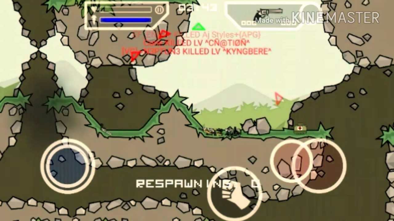 Mini Militia -  Hydro vs semir vs Trapper