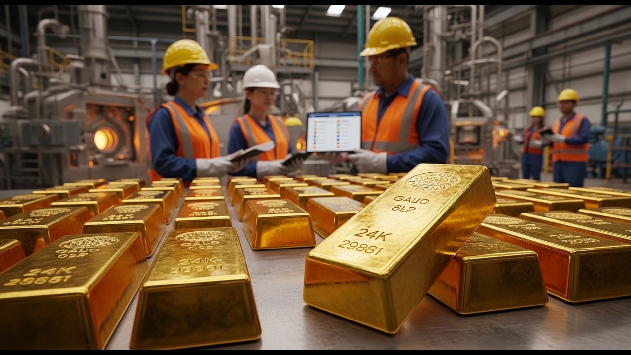 From Ore to 24K Gold Bars 😱 The Full Gold Making Process