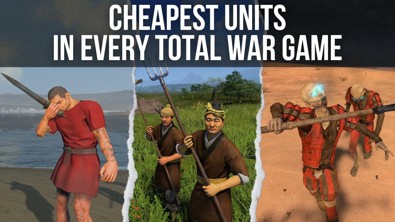 CHEAPEST LAND UNITS in every Total War game (2000–2025)