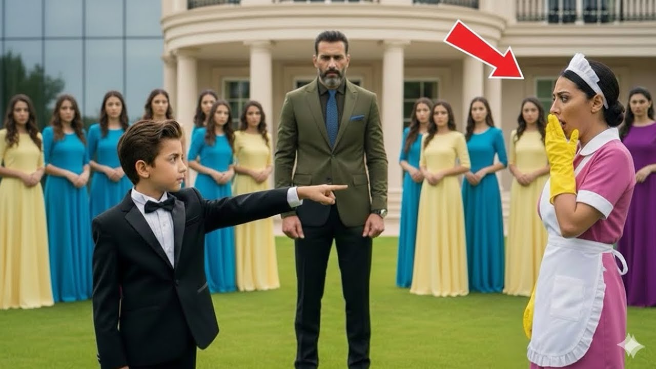 המיליונר ביקש מבנו לבחור אישה מבין חמש נשים עשירות… אבל הוא בחר בעובדת הניקיון