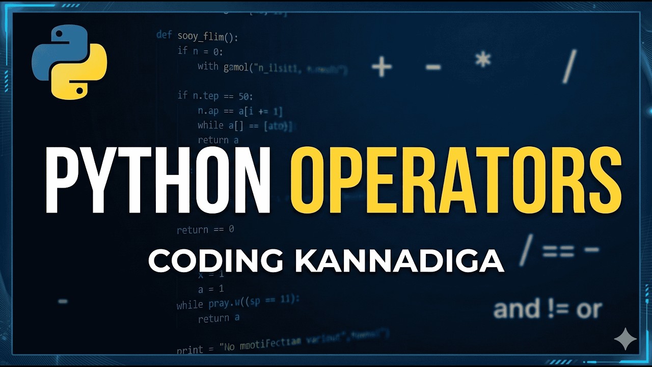 Python Operators Explained for Beginners | Arithmetic, Comparison & Logical Operators