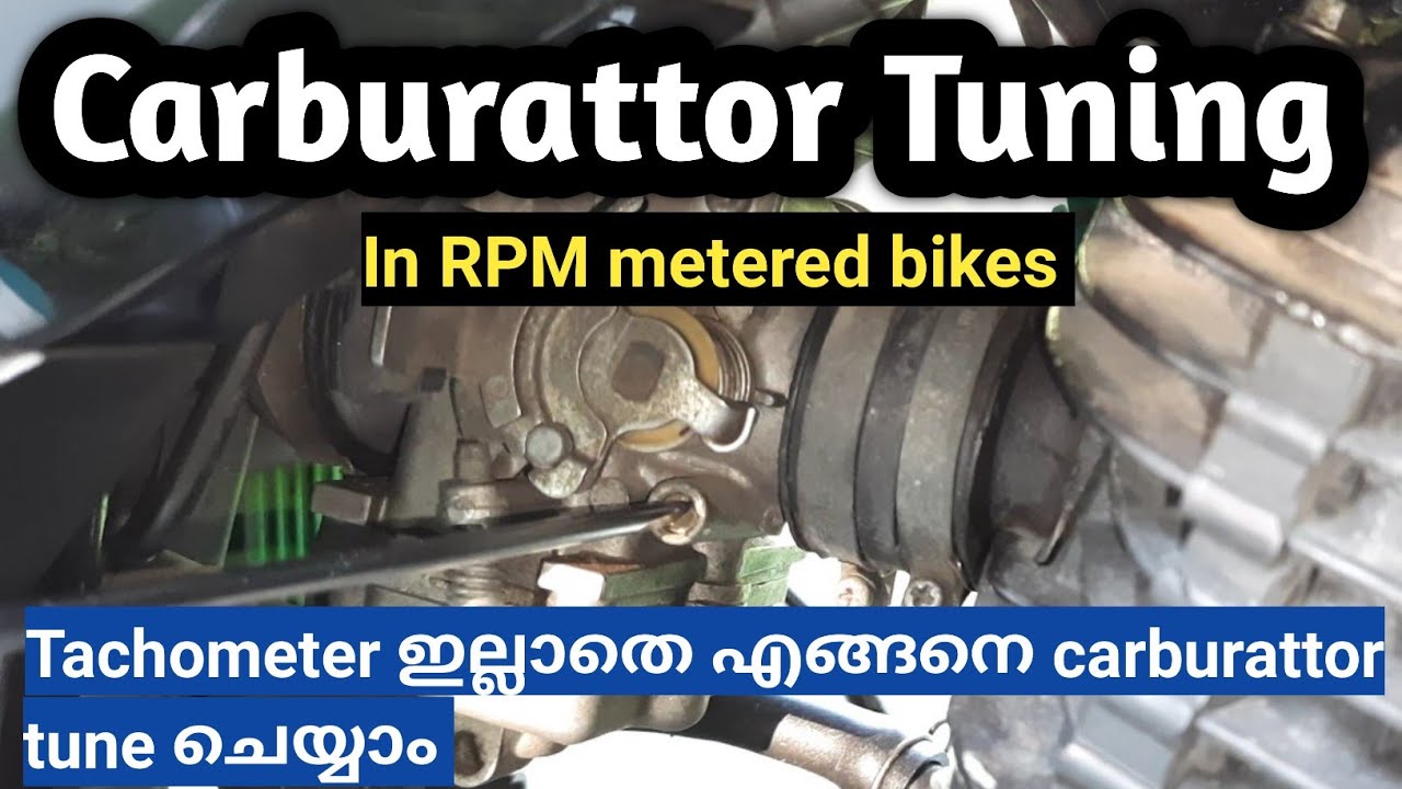 Carburattor Tuninig For Mileage Without Tachometer|How To Set Tuning in Rpm Meters Vehicle|Malayalam