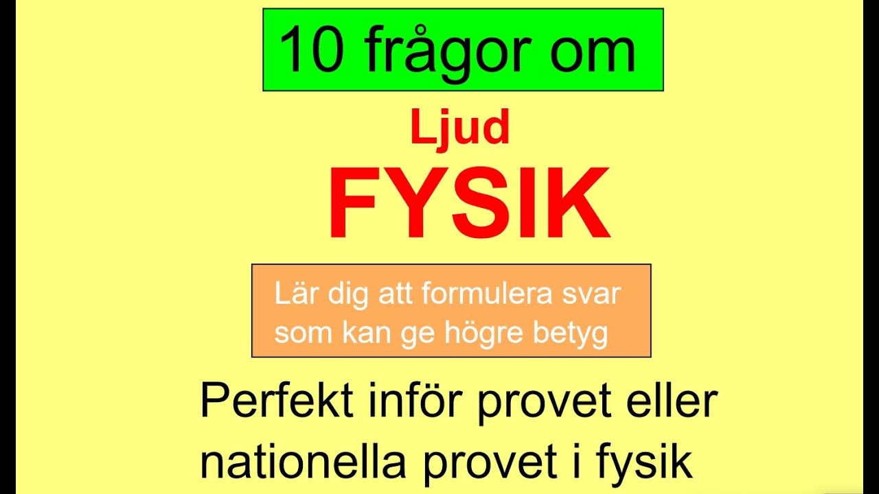 10 frågor om ljud