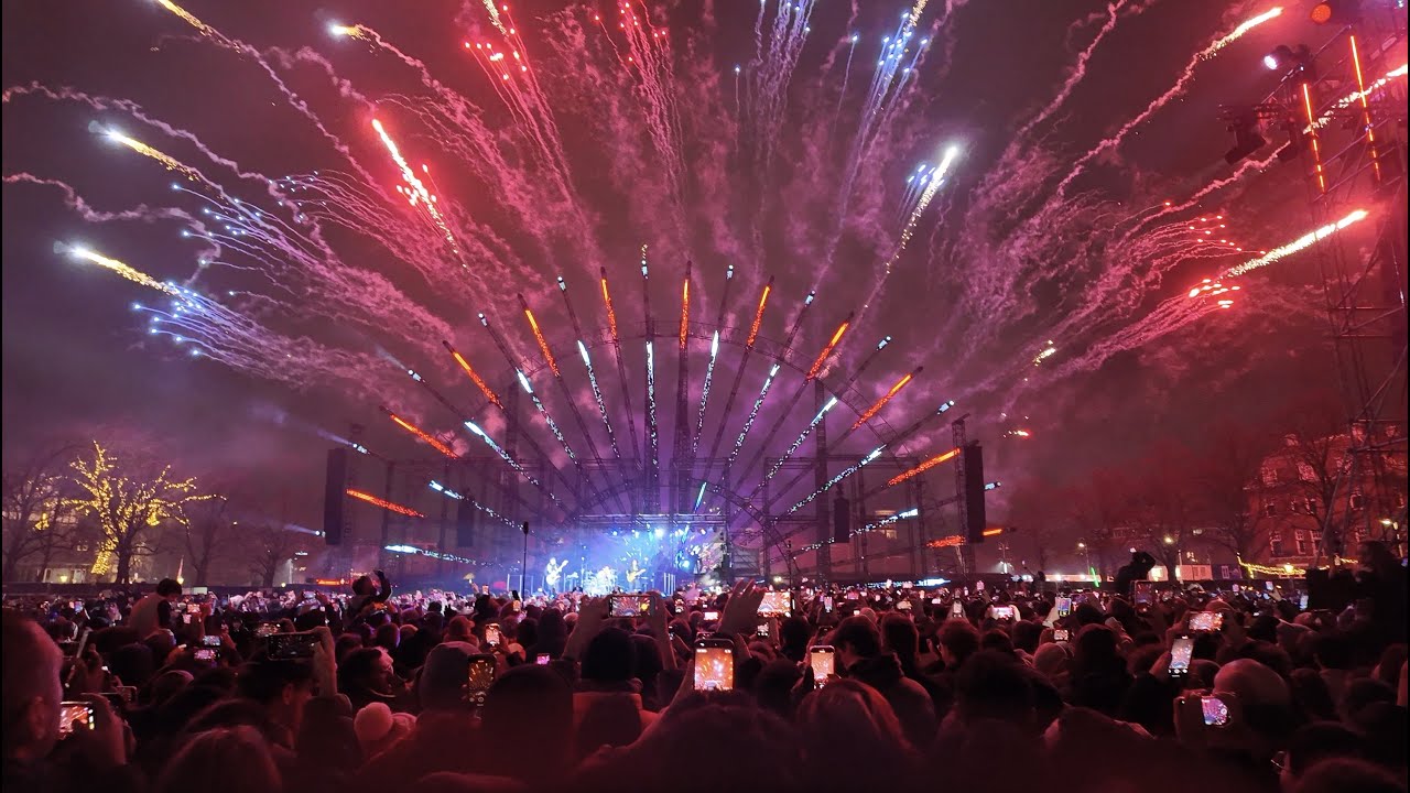 Amsterdam's New Year Celebration 2025-26 -Full show 4k in Museumplein #netherlands #newyear2026