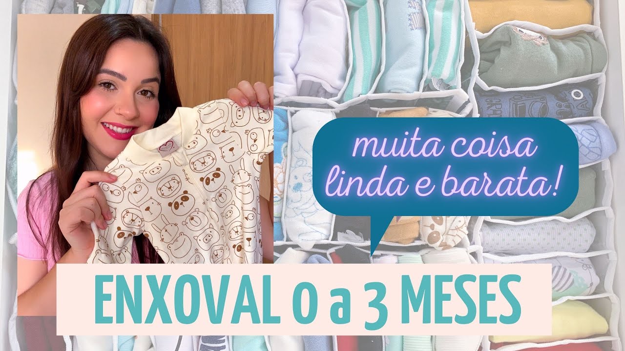 Enxoval do bebê 0 a 3 meses - O que eu comprei