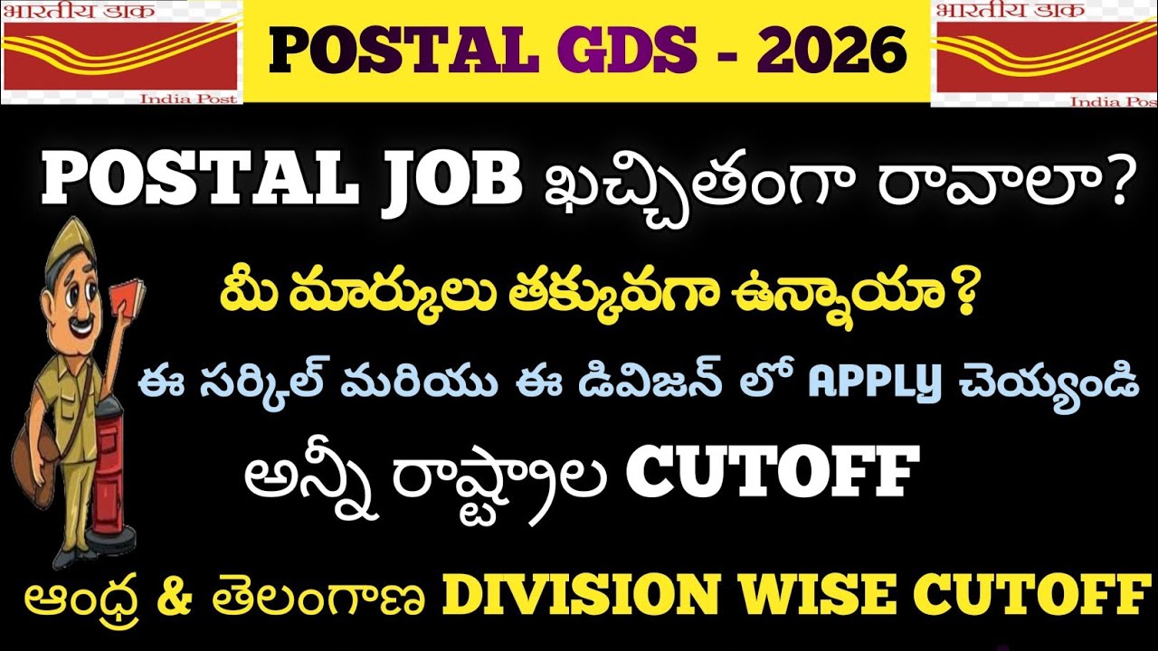 POSTAL GDS CUTOFF DETAILS TELUGU 