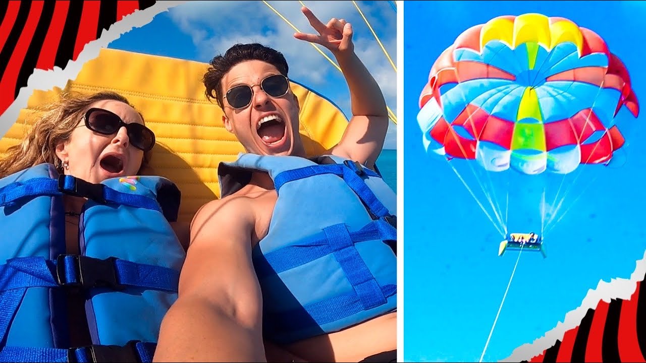 LEVEI MINHA MÃE NO PARAGLIDER! - (VLOG 3 DE CANCÚN)