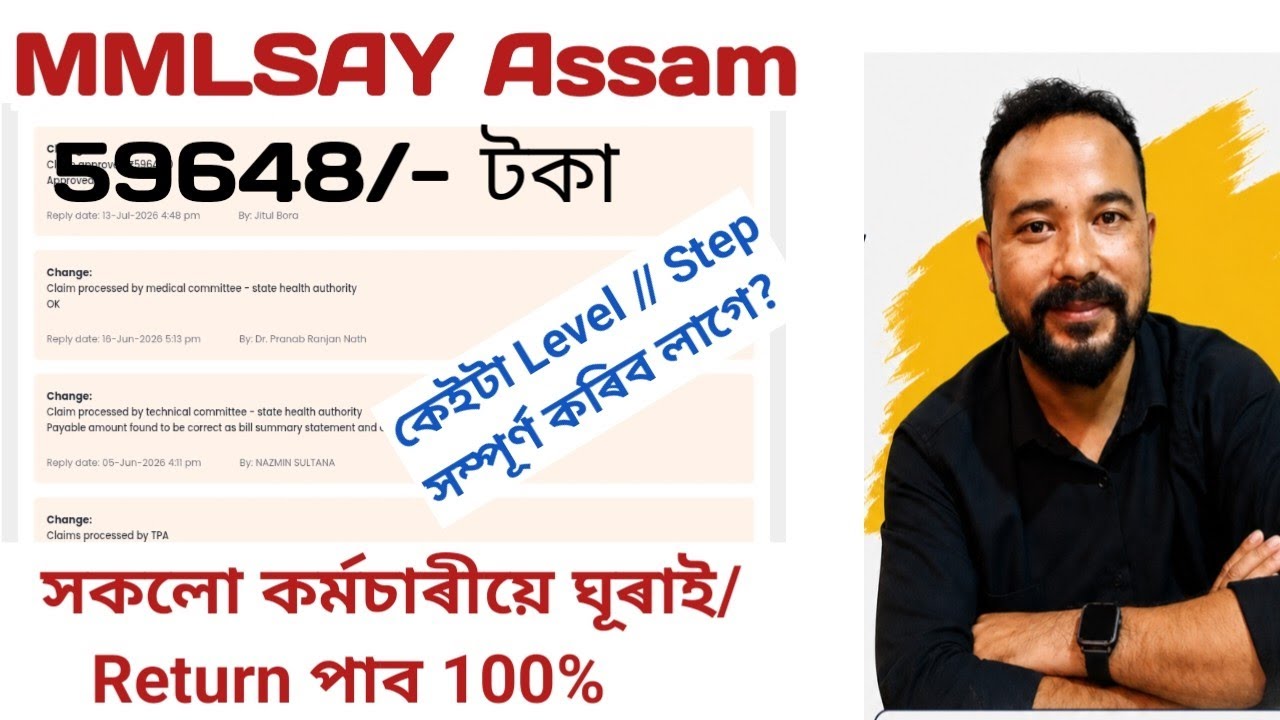 MMLSAY Claim Process & Documents |  কেইটা Step পাৰ কৰা পাছত টকা ঘূৰাই পাইছোঁ । 