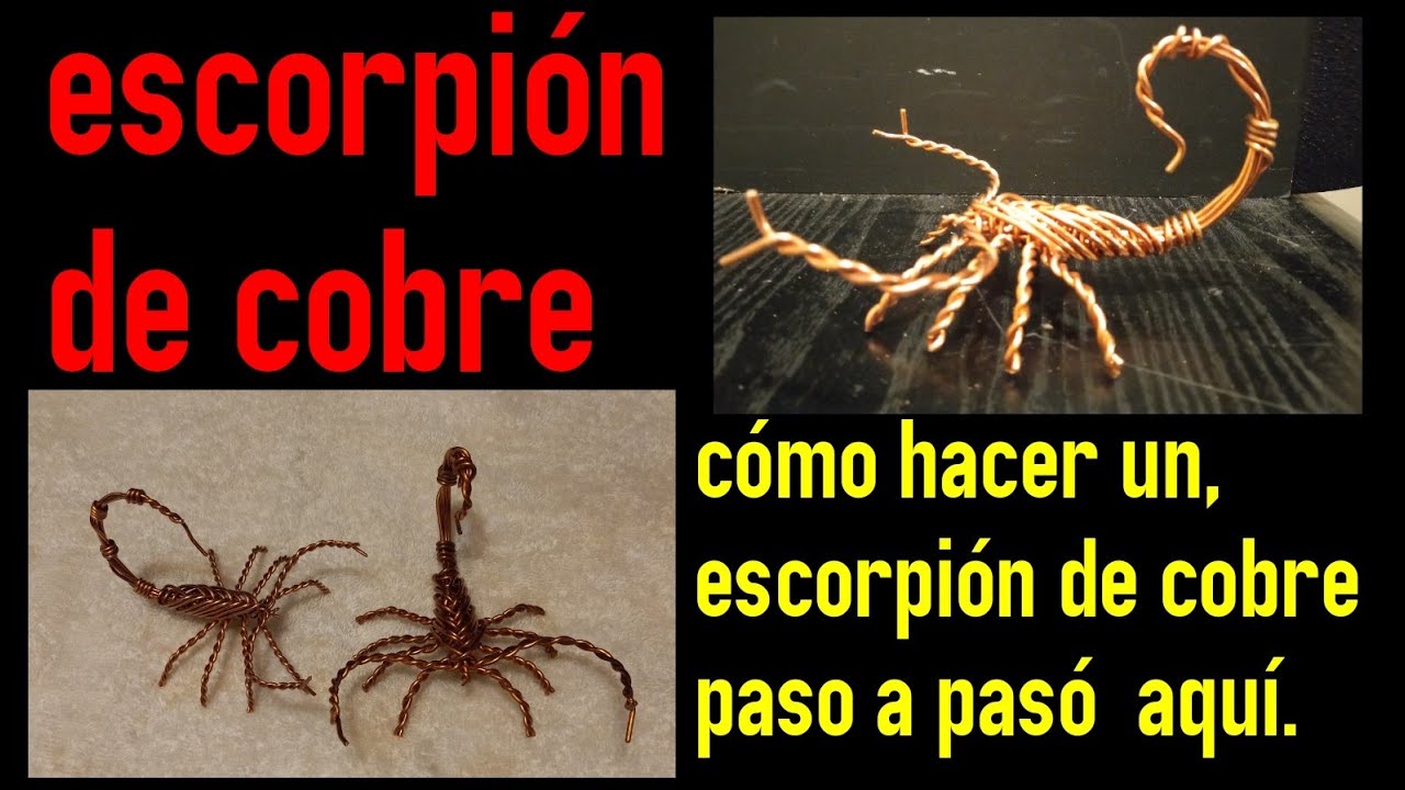 como hacer un Alacrán de  alambre #Handmade #art #figures #scorpion #how