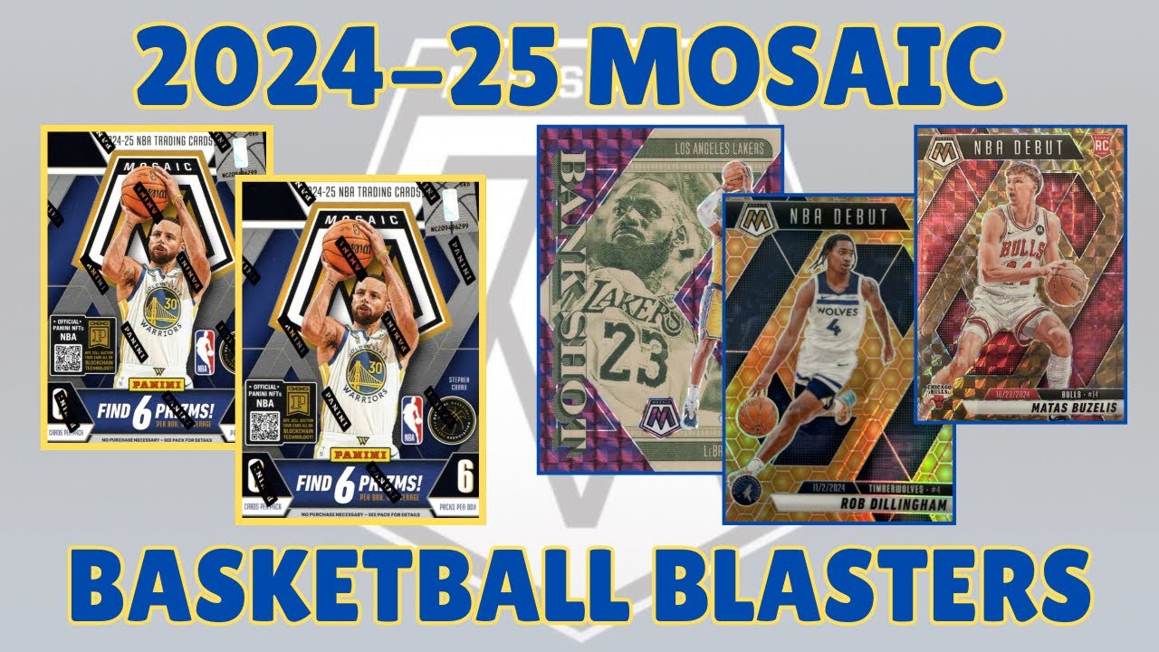 2024-25 Mosaic Basketball Blasters!! AUTOGRAPHS, NUMBERED ACTION, GENESIS!! 