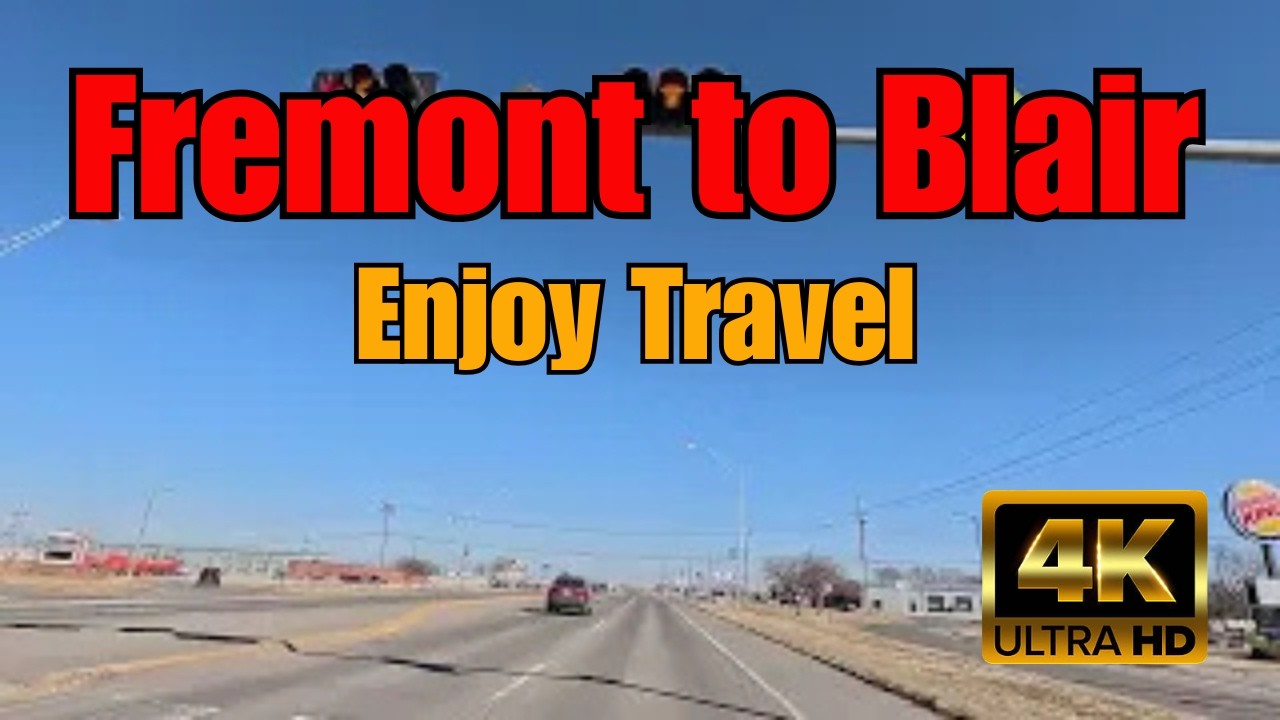 Scenic Drive from Fremont to Blair, Nebraska | Relaxing Midwest Road Trip | Travel Vlog USA