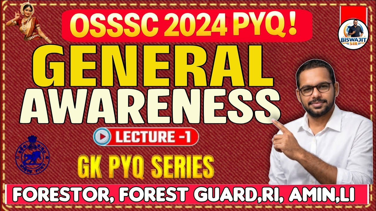 OSSSC Forest Guard,Forestor Gk MCQs Revision | Odisha GK for CGL, SI, RI, AMIN, Forest guard 2026 