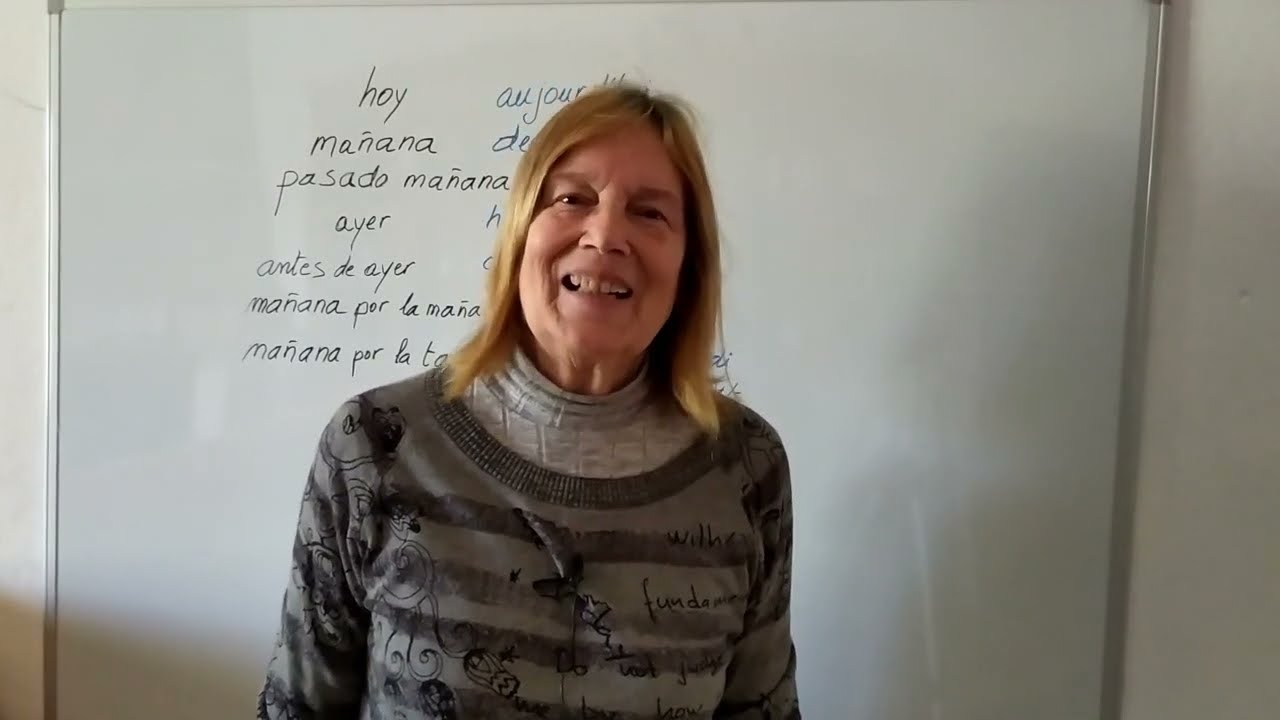 Como se dice: hoy, mañana, ayer, antes de ayer en francés. Profesora de francés fácil