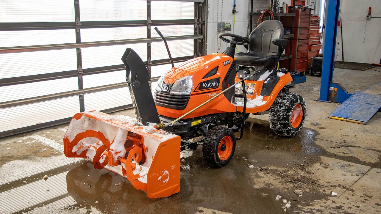 Воздуходувка для дома и эконом-класса! Газонокосилка Kubota T2290 с воздуходувкой T2834!