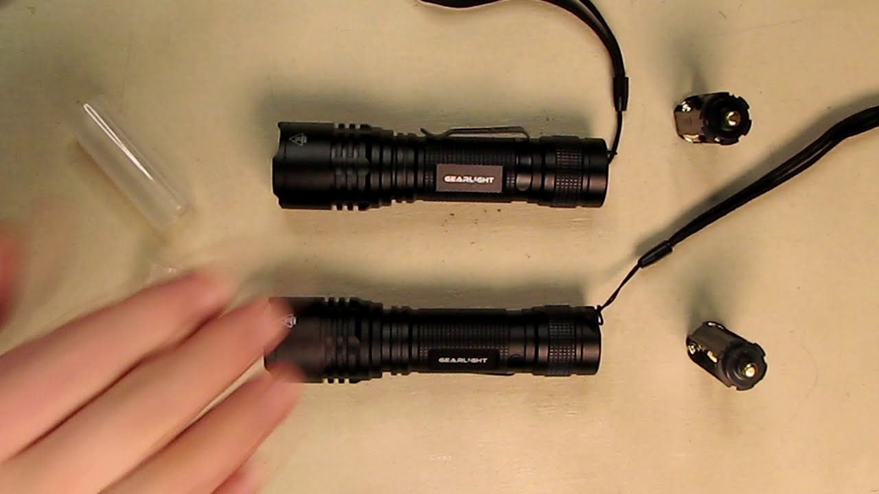 MOST RELIABLE LED Tactical Flashlight GearLight [2 Pack] - Single Mode, High Lumen, Zoomable REVIEW