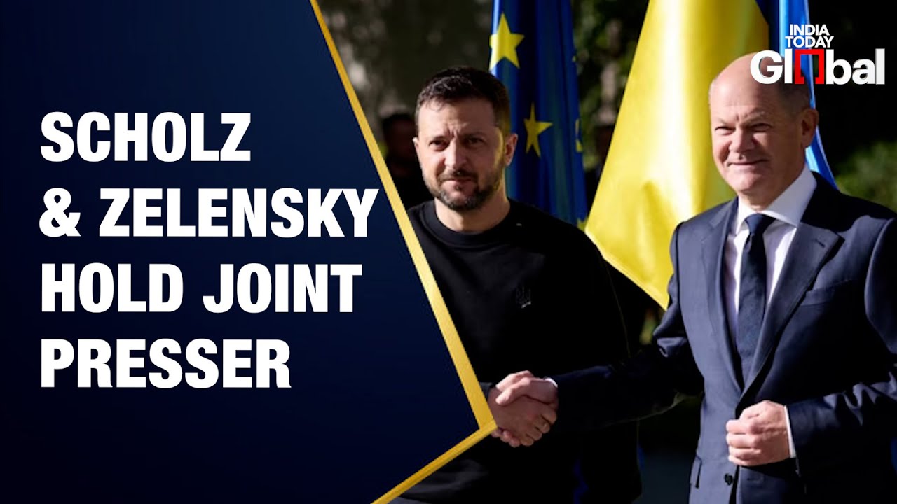 LIVE: German Chancellor & Ukrainian President Hold Joint Presser