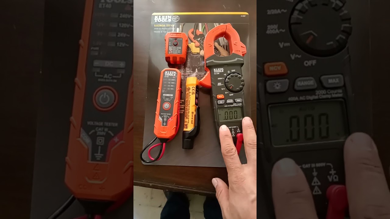 Amperimetro CL120 kit klein tools (funciones)