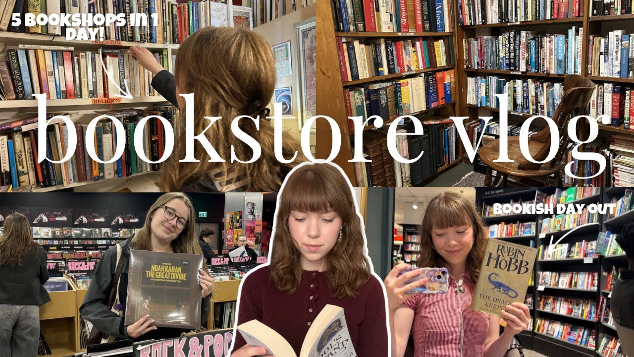 Книжный день!📖 | ВЛОГ ИЗ КНИЖНОГО МАГАЗИНА📚🌱