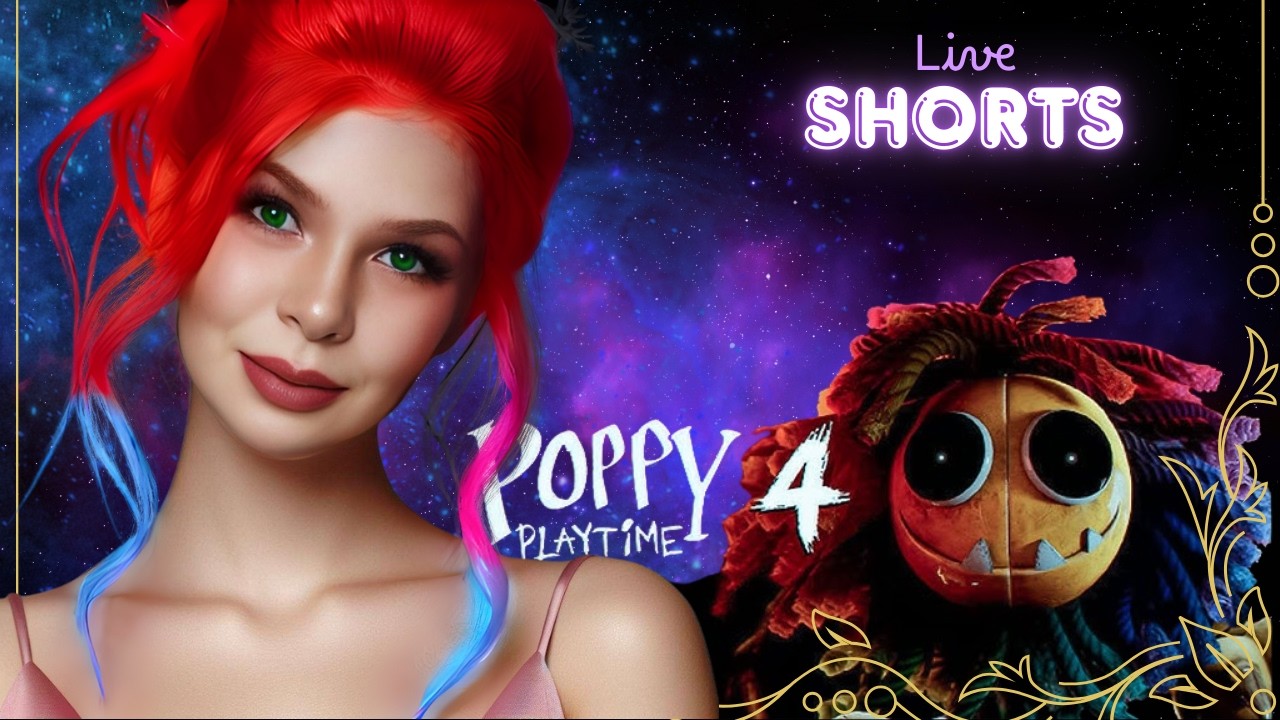 Sábado de Terror - POPPY PLAYTIME 4: MARATONA DO POPPY 3 AO 5 - AO VIVO #liveshorts #shorts #poppy3