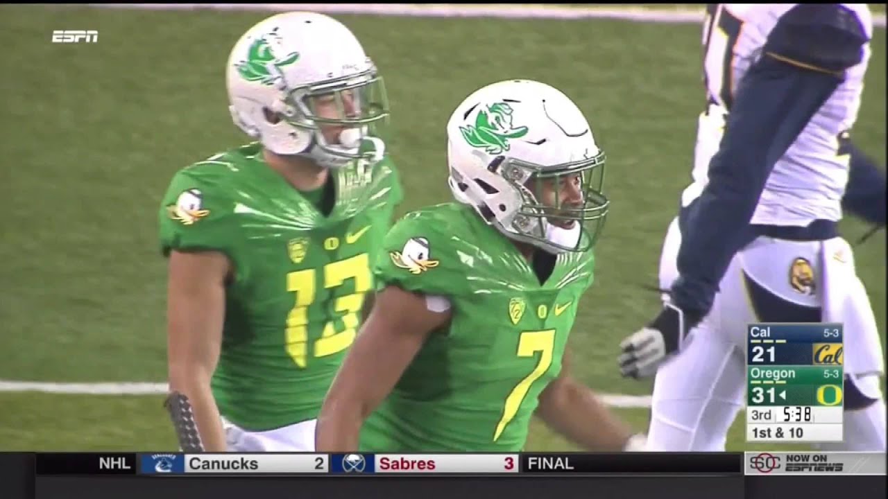 Oregon Ducks vs. Cal Bears- Oregon Highlights 11/07/2015