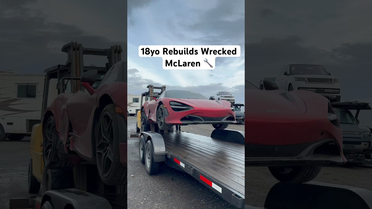 Part 2 discovered bad damages🤕 #cars #supercars #mclaren #rebuild #part #part1 #shorts  #viral