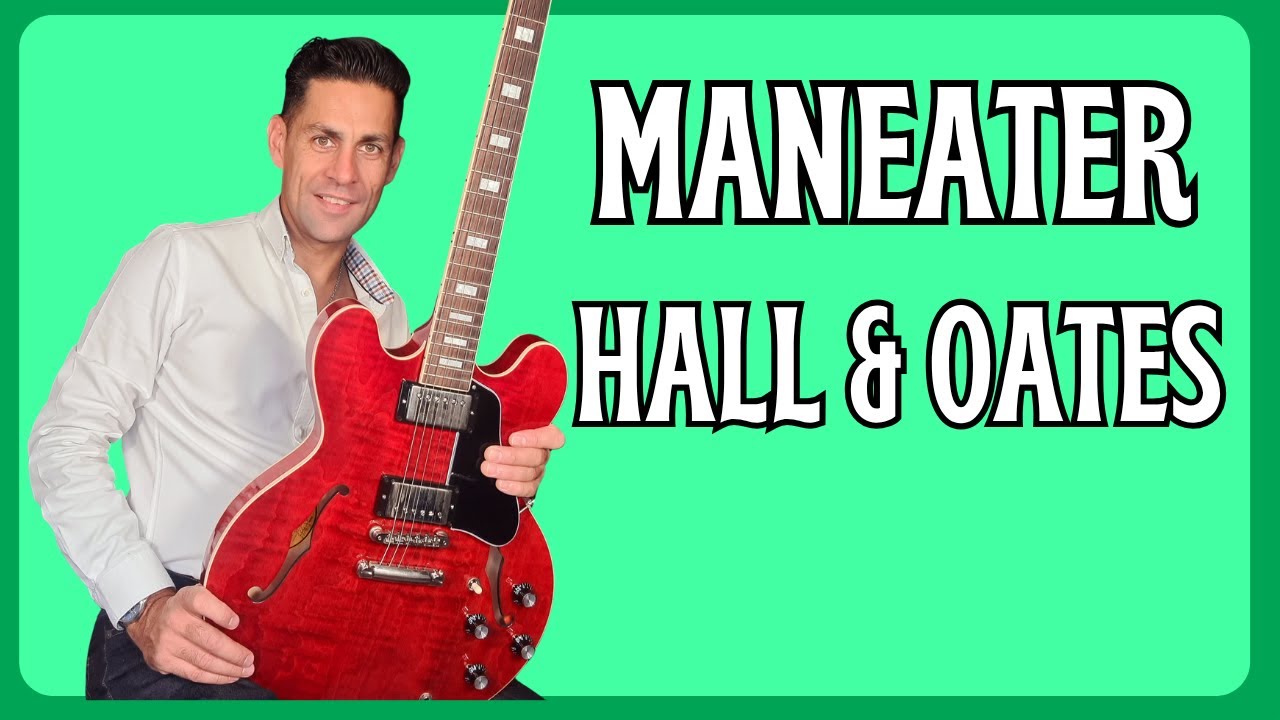 Learn to play Maneater by Hall and Oats on the guitar. Guitar Lesson + Tutorial