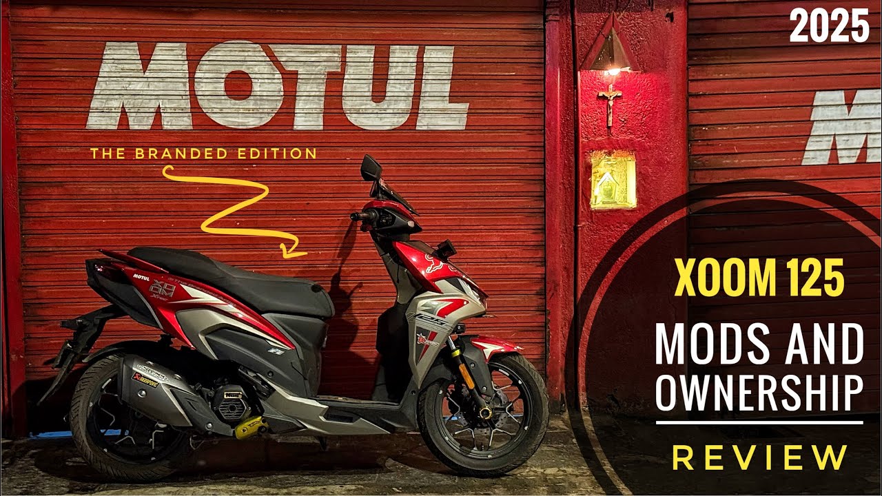 Xoom 125 accessories, modifications, stickers, visor, lights ownership review