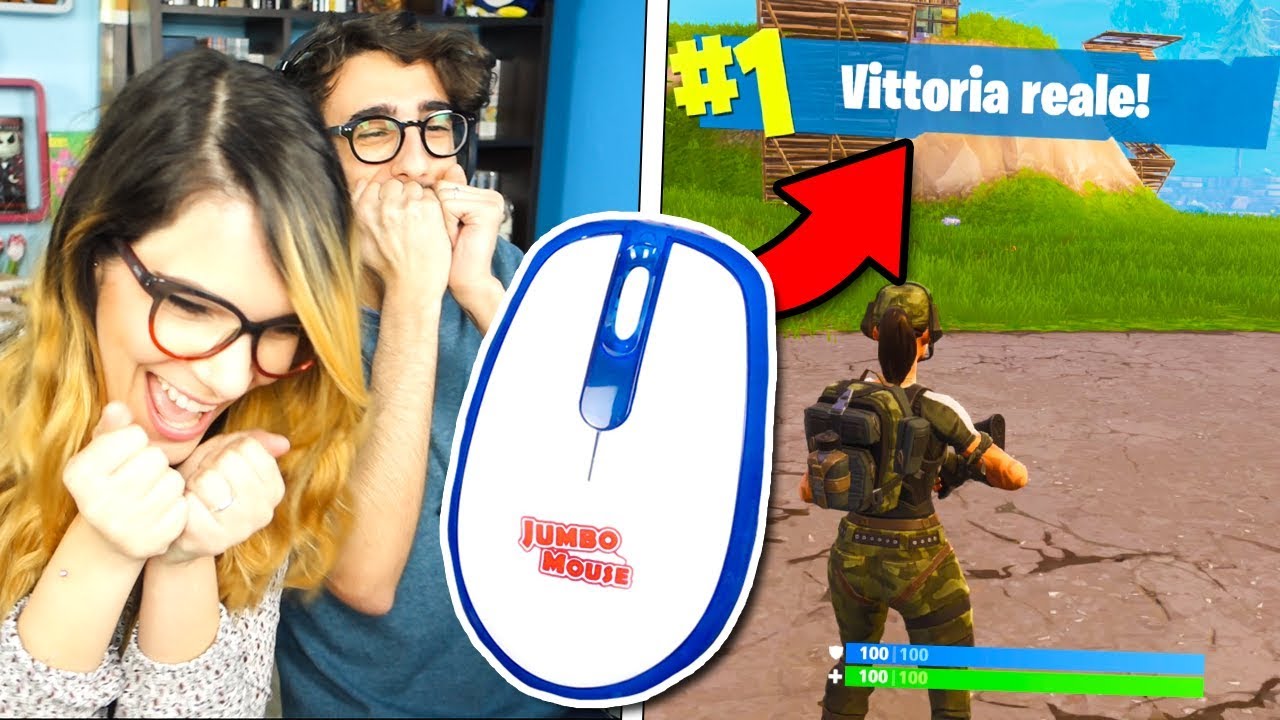 VITTORIA EPICA CON IL MOUSE ENORME!! - Fortnite