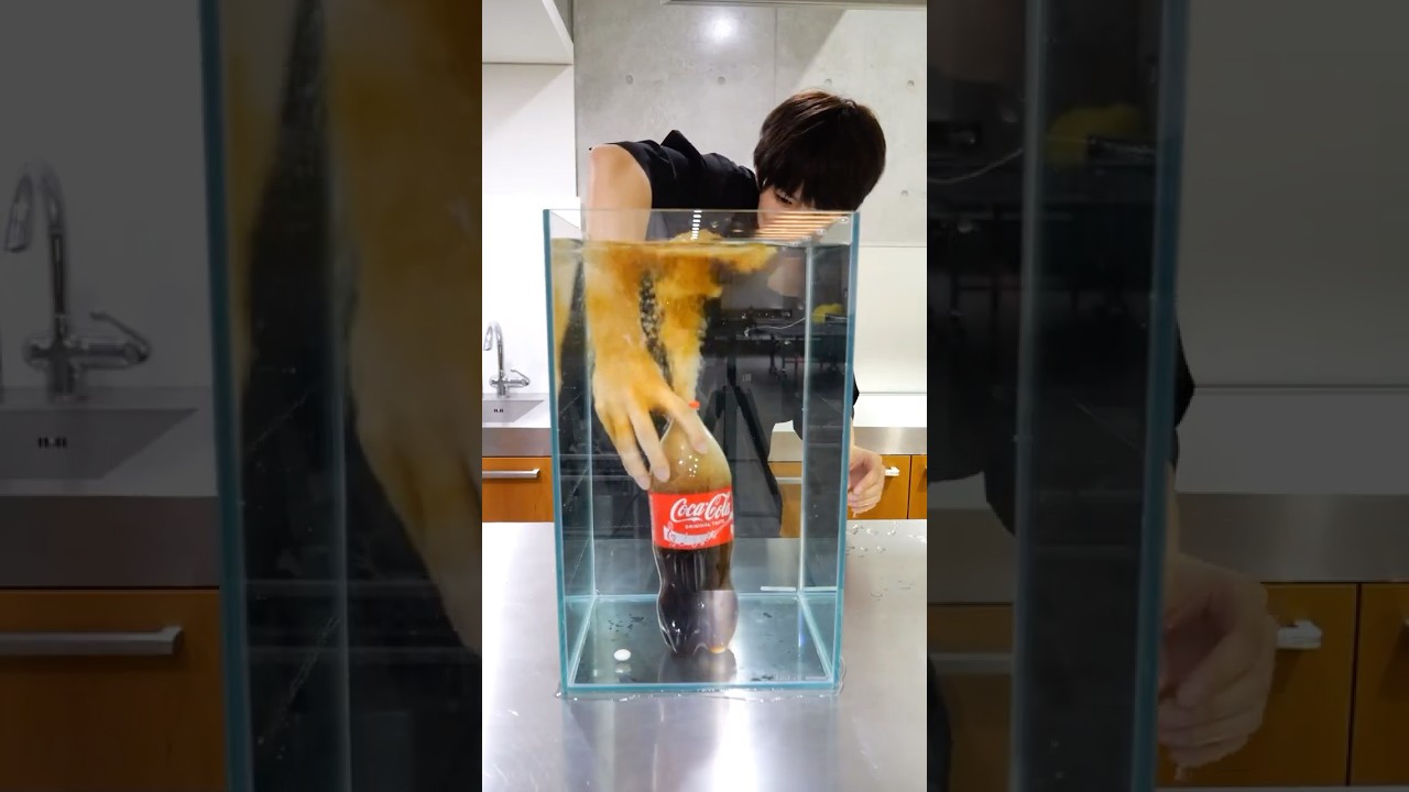 【検証】水中でメントスコーラするとどうなるの？