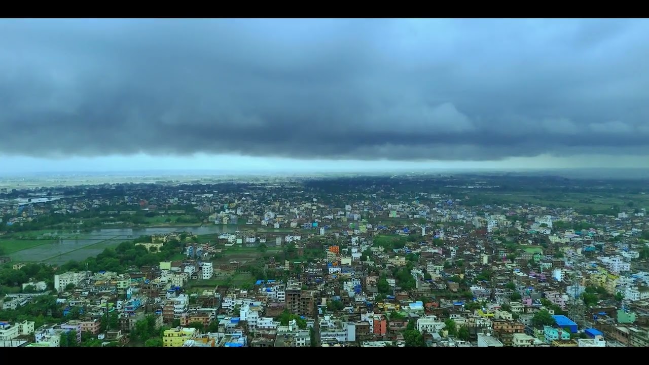 Cinematic Monsoon in Arrah | Beautiful 4K Drone View of Bihar 🌧️