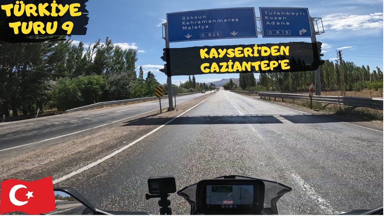 TÜRKİYE MOTOSİKLET TURU 9 | KAYSERİ'DEN GAZİANTEP'E YOLCULUK | BAJAJ | DOMİNAR 400 UG