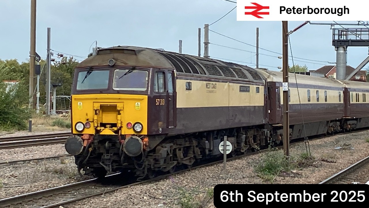 Trains at Peterborough Station (06/09/2025) ft:@Addison's Transport