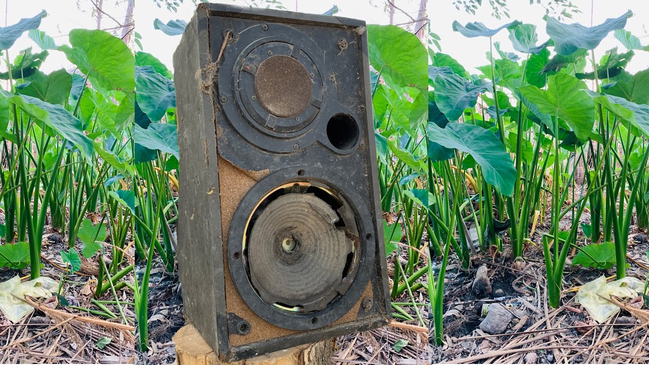Restoration old broken portable speaker 4K video | Restoration and old reuse old Japanese  Speakers