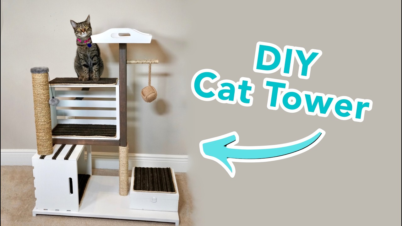 How to Build a Modern Cat Condo with Crates