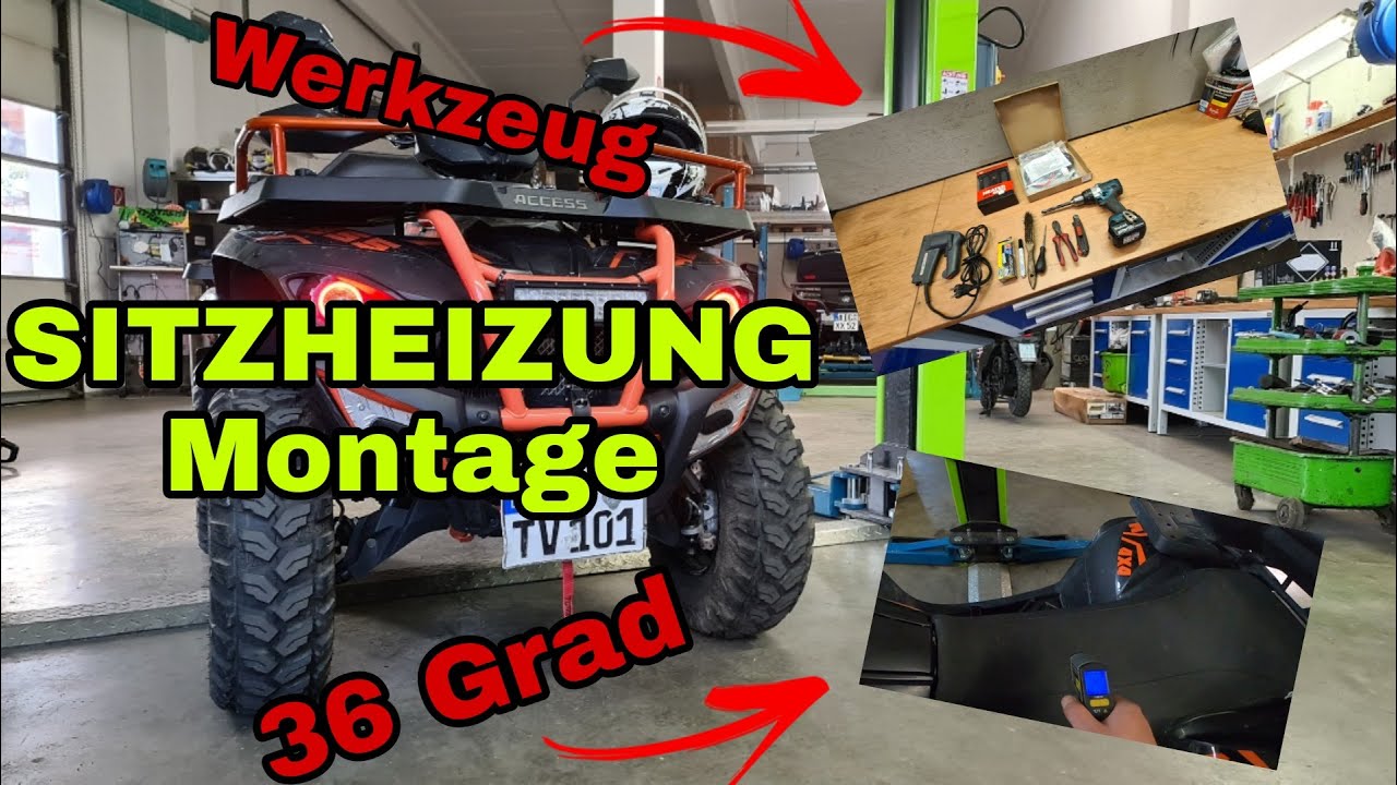 Sitzheizung Einbau Werkstatt Vlog (Quad & ATV)