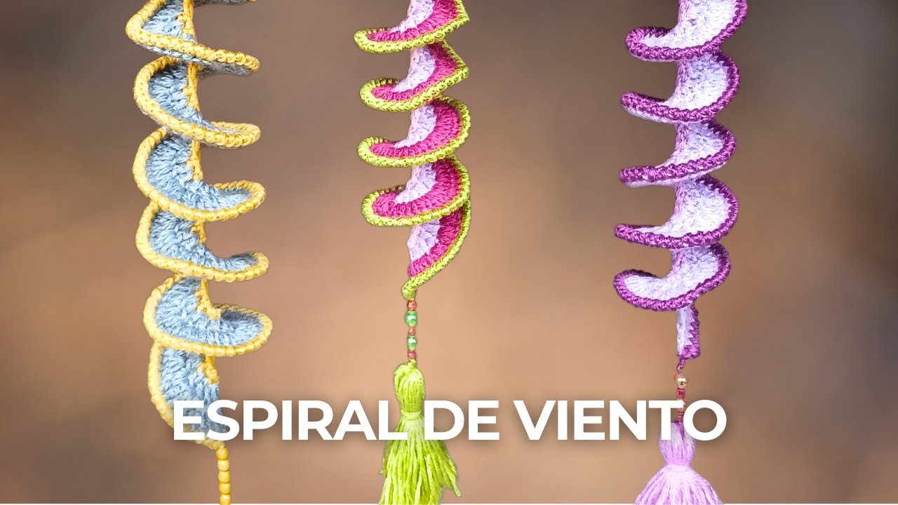 Cómo tejer una espiral de viento a crochet – Wind Spinner paso a paso