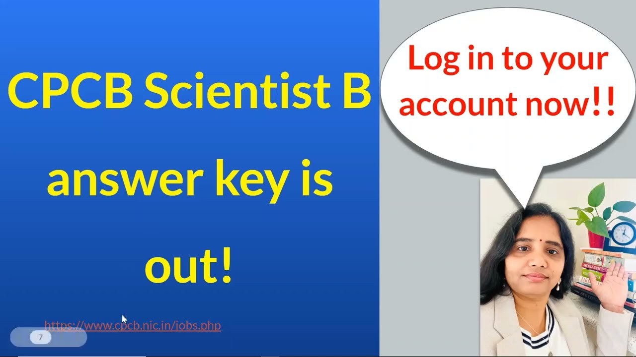 CPCB Scientist B answer key out! Link in the description #cpcb #cpcbscientistb #environmentalscience