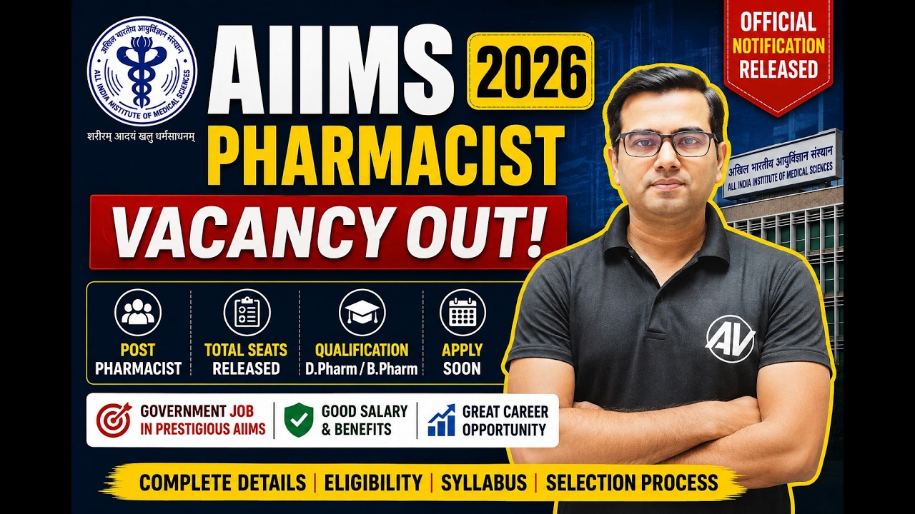 AIIMS CRE-5 Notification Out 2026 | Pharmacist Vacancy, Apply Date, Eligibility & Exam Update