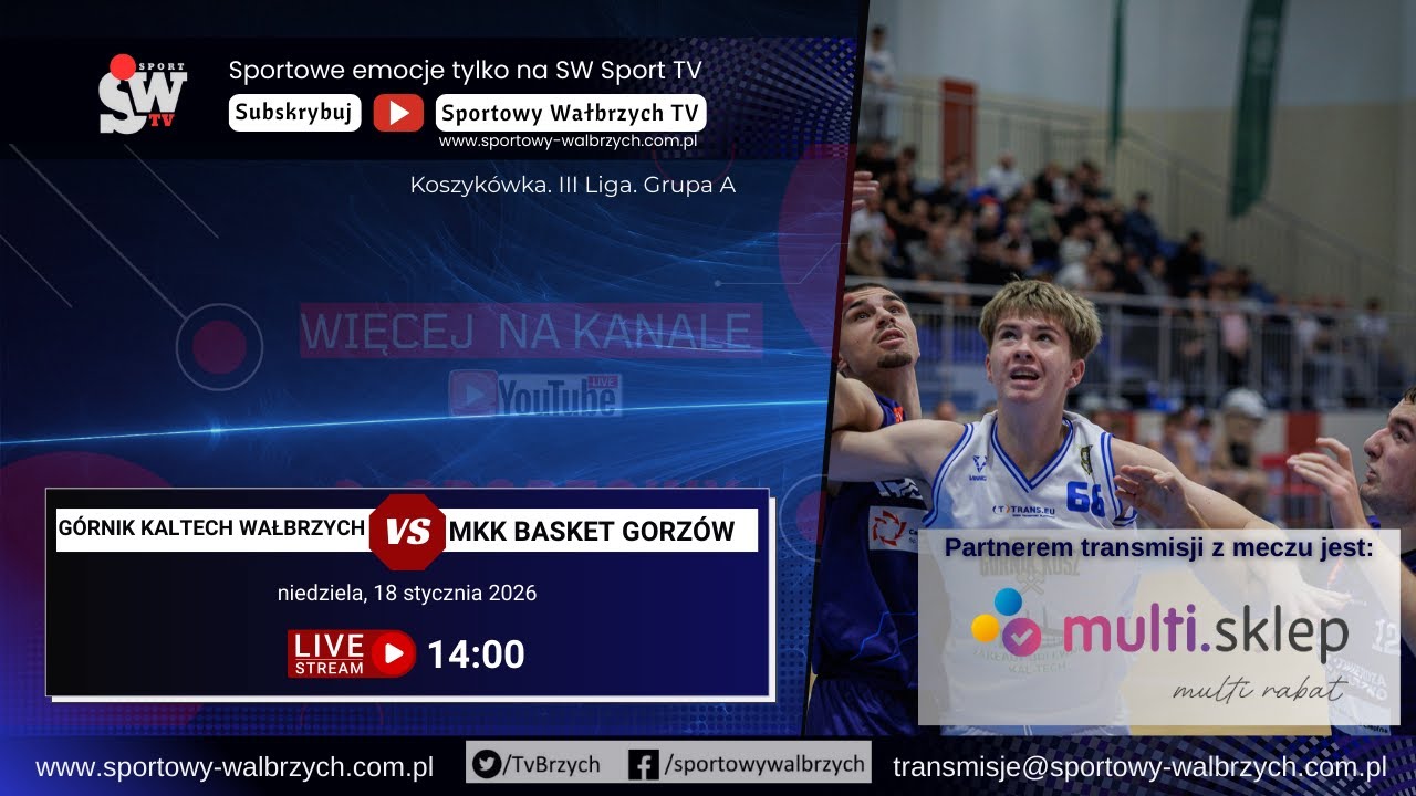 LIVE: 3 Liga Koszykówki: Górnik Wałbrzych - MKK Basket Gorzów