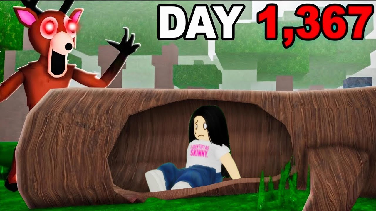 Sopravvivo DENTRO ad'un TRONCO su 99 NOTTI 😱🌲