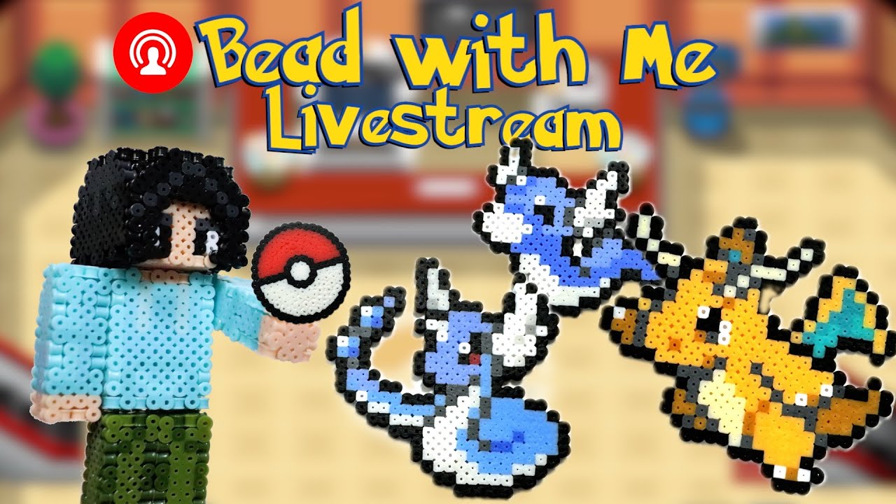 Dratini, Dragonair, Dragonite 151 Pokémon Challenge! | Perler Bead With Me