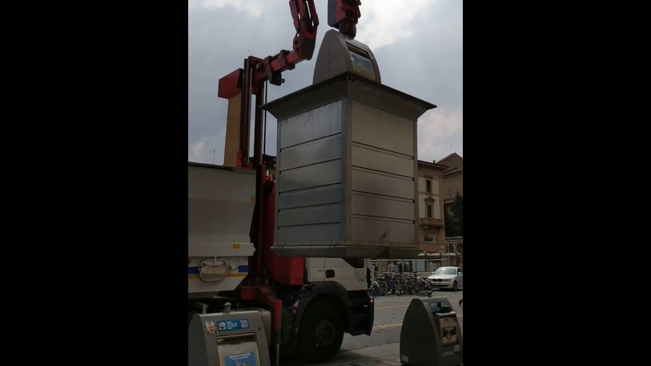 Florence Italy Trash Collection