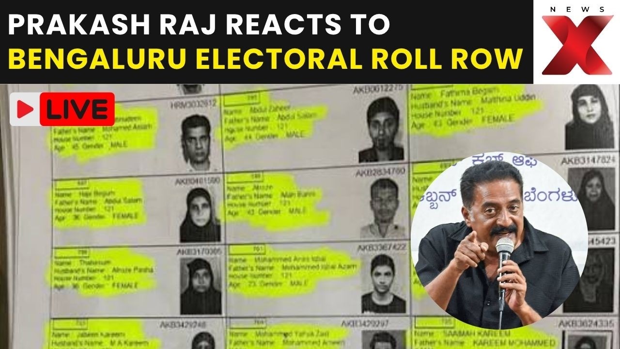 Bengaluru SIR Row LIVE: Prakash Raj Reacts To SIR Exercise And Electoral Roll Changes In Bengaluru